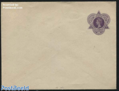 Envelope 25c, inside lightblue