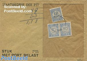Postage due with 2x50c and 12c