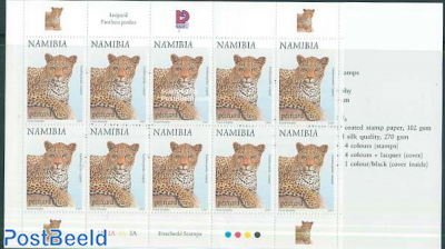 Leopard booklet (gummed)
