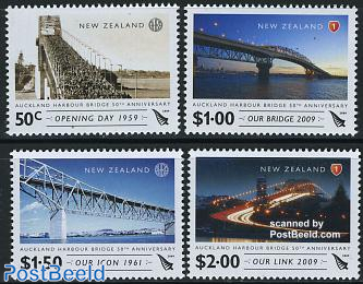 Auckland Harbour bridge 50th anniv. 4v