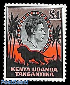 1P, perf. 12.5, Stamp out of set