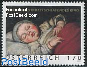 Sleeping Child, Bernardo Strozzi painting 1v