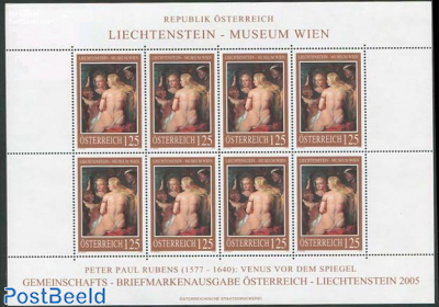 Liechtenstein Museum m/s (with 8 stamps)