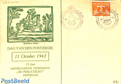 Stamp Day 1942, Amsterdam, Green card