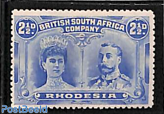 2.5d, blue, Stamp out of set