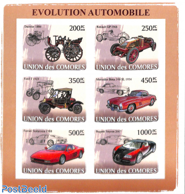 Automobiles 6v m/s, imperforated