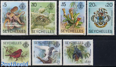 Definitives 7v with year 1980