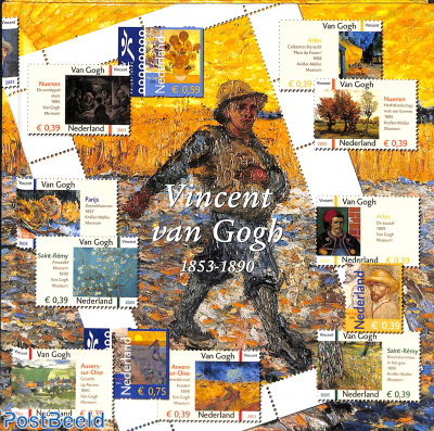 Theme book No. 10, Vincent van Gogh (book with stamps)