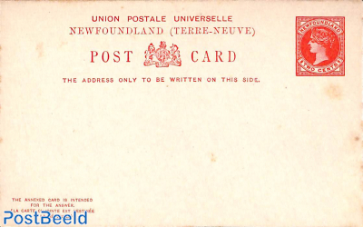 Reply paid postcard 2+2c