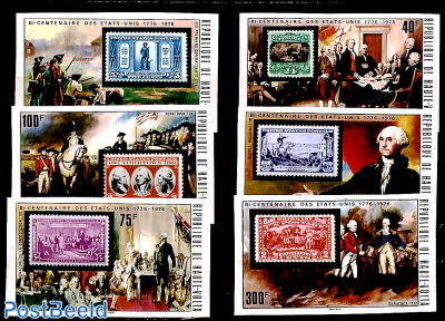 US Bicentenary 6v, imperforated