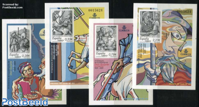 Don Quijote 4 Special sheets (not valid for postage)