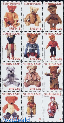 Teddy bears 12v sheetlet