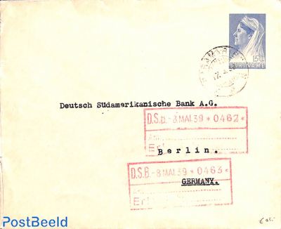 Envelope 15c, sent to Germany
