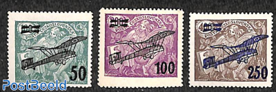 Airmail overprints 3v