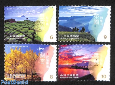 Stamp exposition, tourism 4v