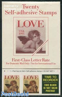 Love stamps foil booklet