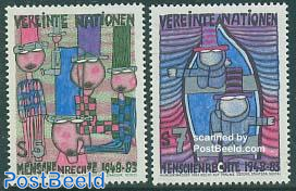 Human rights, Hundertwasser paintings 2v