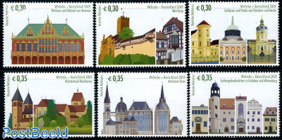 World heritage, Germany 6v (from booklet)