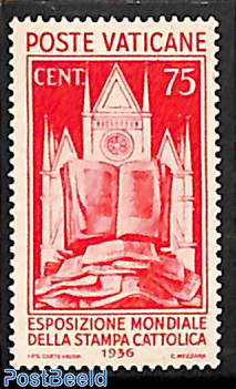 75c red, Church, Stamp out of set
