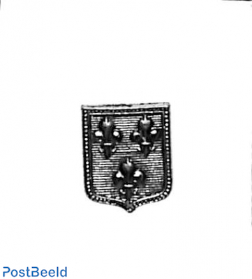 Small coat of arms with three fleur-de-lis,11x14mm