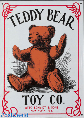 Tin Plate, Teddy Bear Toy co. 27x35.5cm