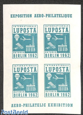Luposta Berlin 1962 s/s (no postal value)
