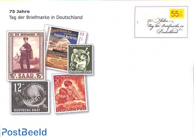 Envelope, 75 years Stamp Day