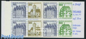 Castles booklet (Briefmarken als/Funenfsterren)