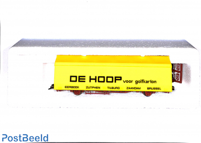 NS Covered stake wagon 'De Hoop cardboard' OVP