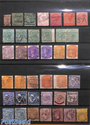 Lot Victoria stamps, South Australia