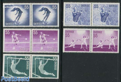 Sport, 5 booklet pairs