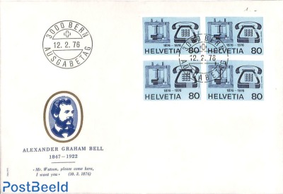 A.G. Bell 1v, FDc [+]