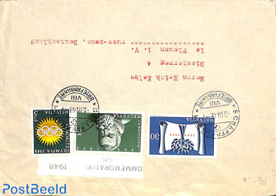 envelope from Schauffhausen to Germany
