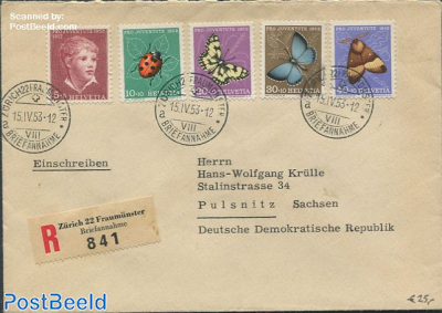 Registered envelope to Germany