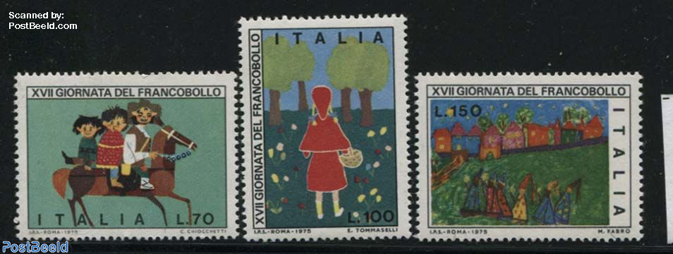 Sello 1975, Italia Stamp Day 3v, 1975 - Filatelia - PostBeeld.es - Tienda  Filatélica, colección de sellos