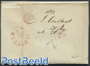 Folding letter to the mayor of Schiedam