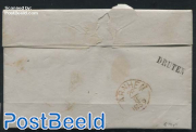 Folding letter from Tiel to Arnhem via Druten
